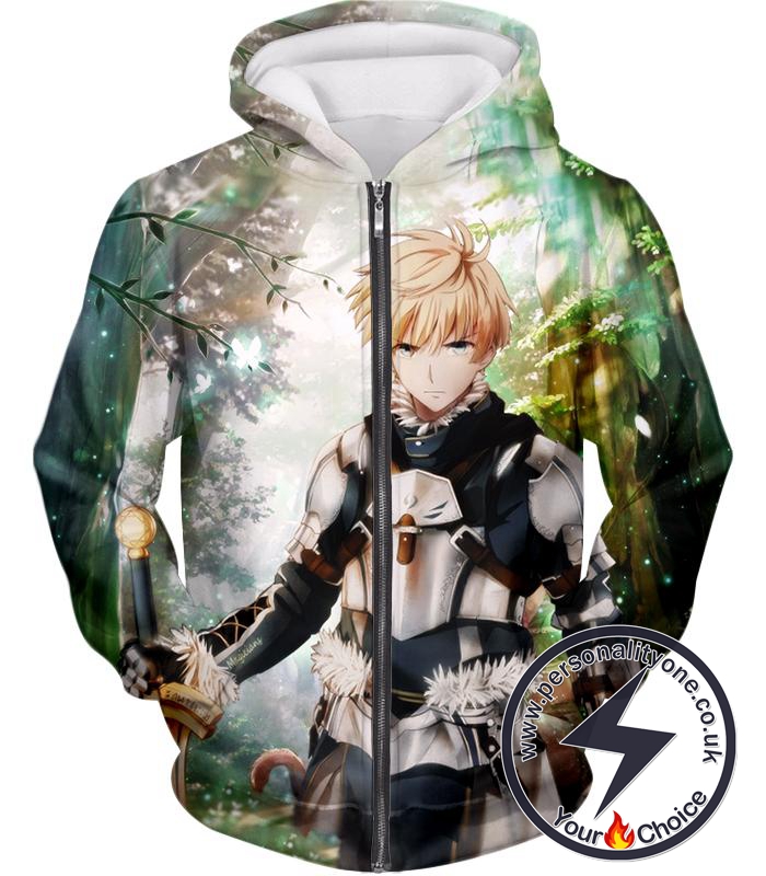 Fate Stay Night Saber Class Male King Arthur Awesome Zip Up Hoodie